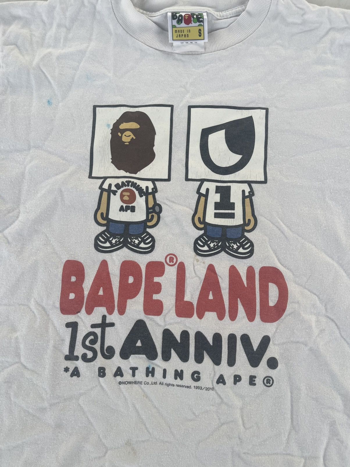 Bape Vintage A Bathing Ape BAPE Lang 1st Anniversary Shirt Tee Size US S / EU 44-46 / 1 - 9 Thumbnail