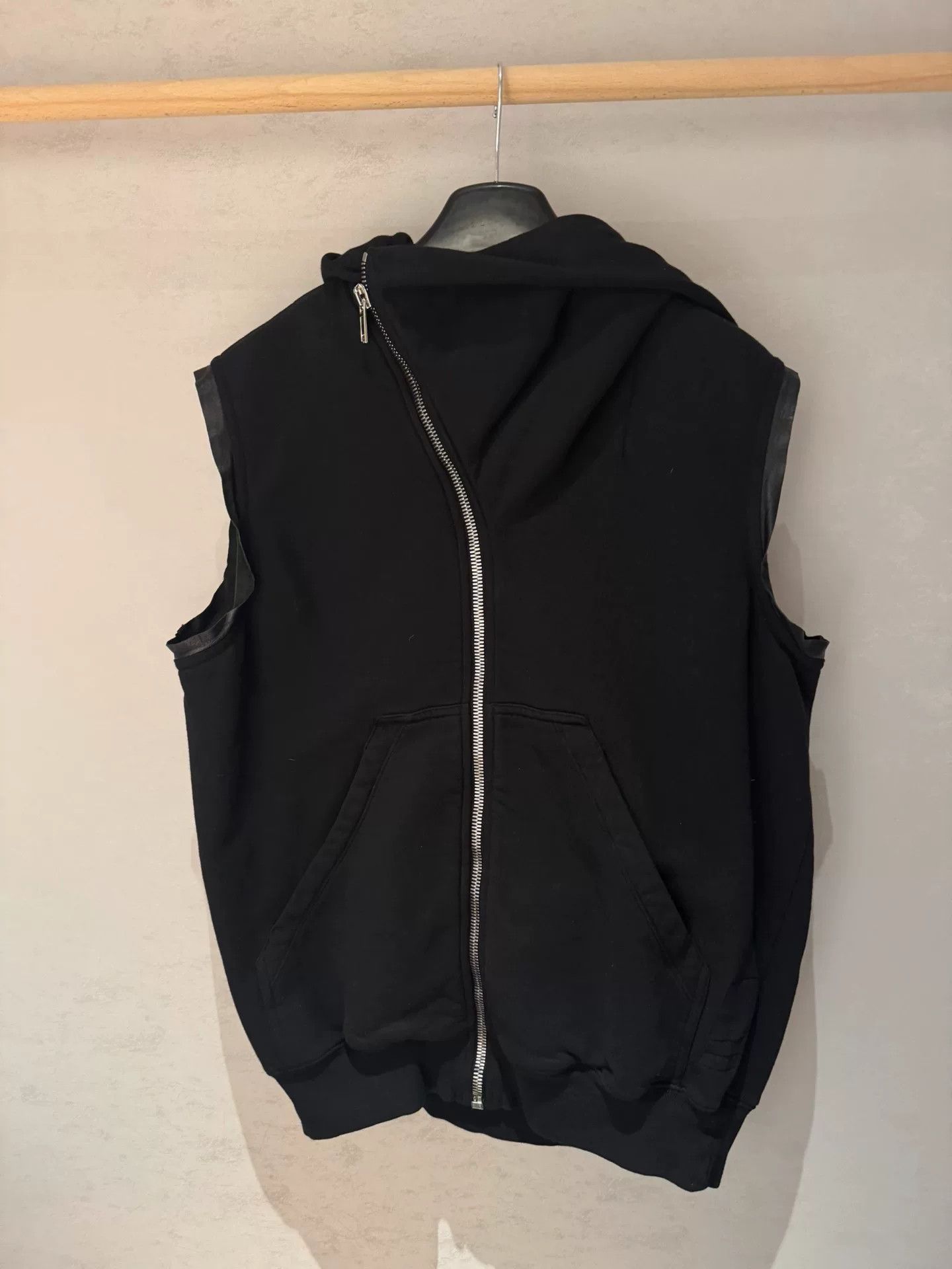 Rick Owens DRKSHDW Black Hooded Vest