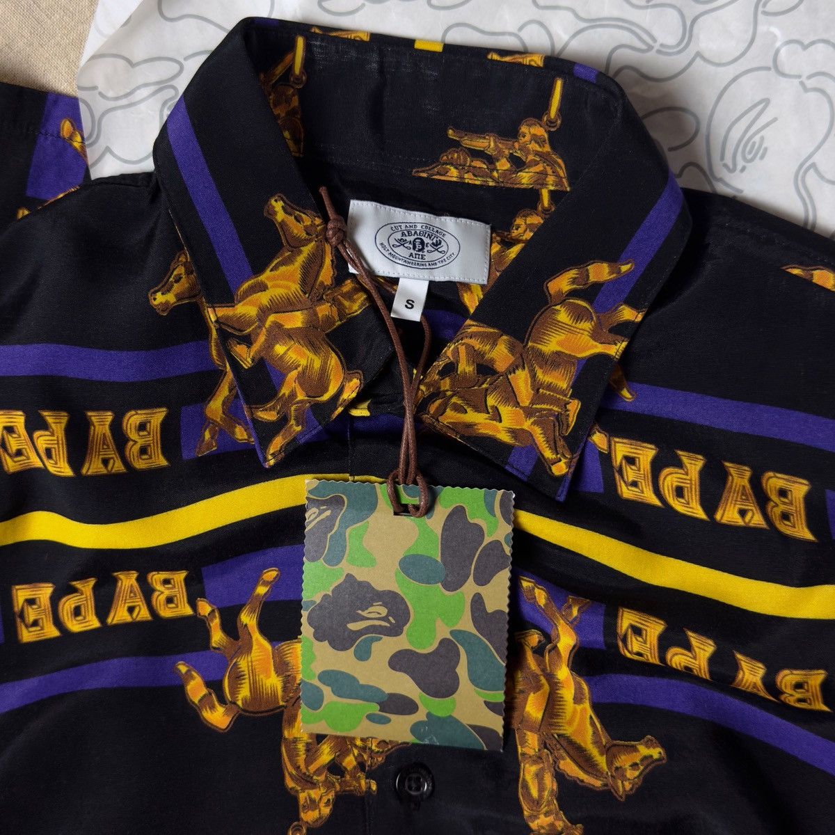 Bape Bape Double Ape Head Relaxed Shirt Black 2021 Size US S / EU 44-46 / 1 - 6 Thumbnail