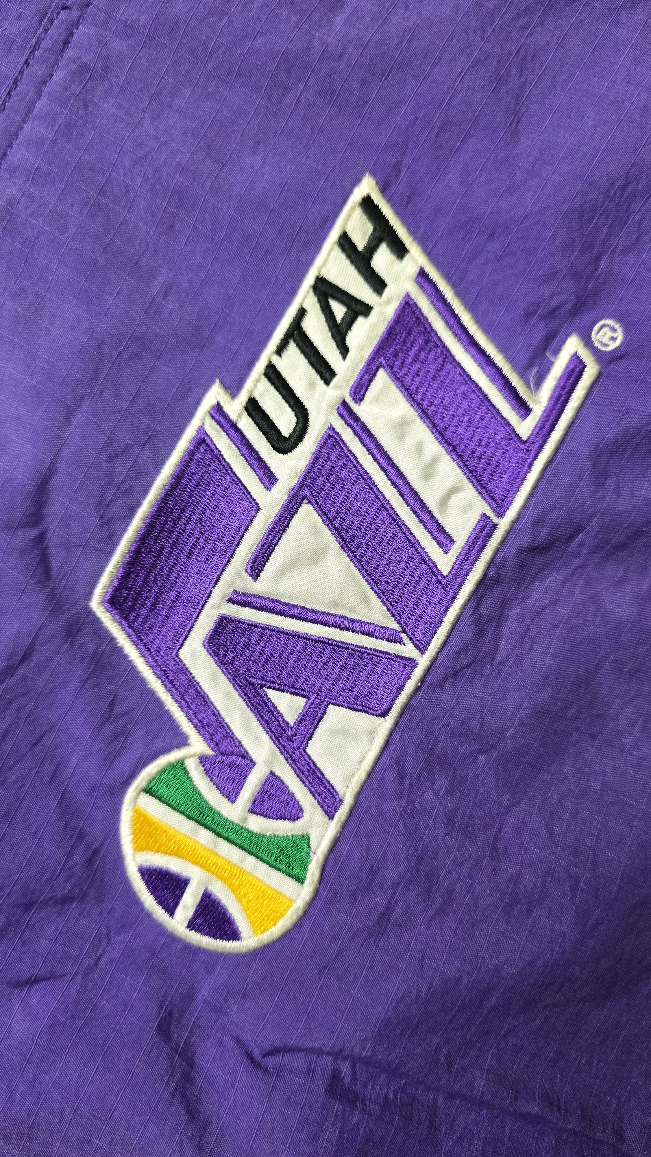 Starter Vintage Utah Jazz Jacket Men's Large Purple Yellow Starter Size US L / EU 52-54 / 3 - 14 Thumbnail