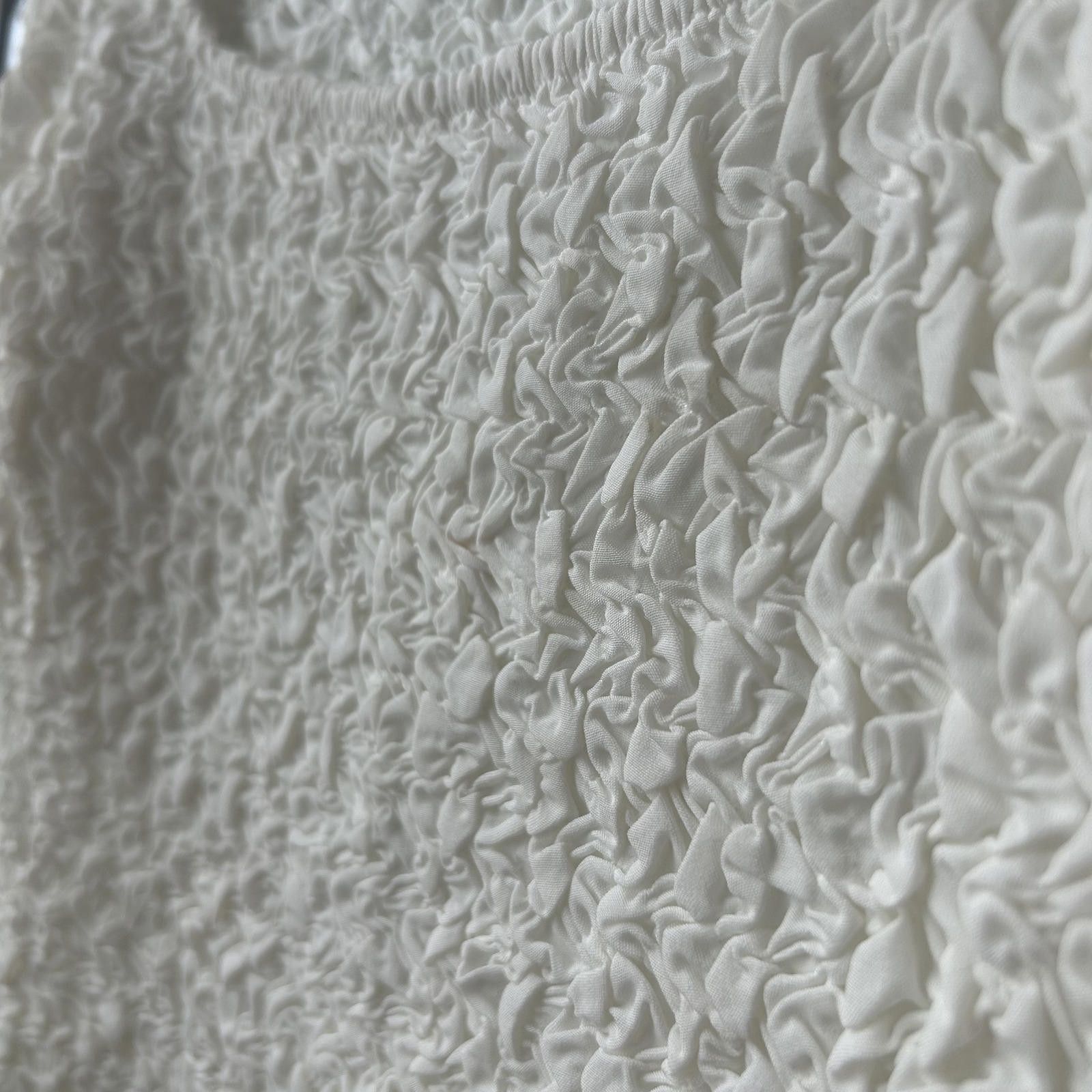 Designer Charlie Holiday White Textured Long Sleeve Top Size S / US 4 / IT 40 - 5 Thumbnail