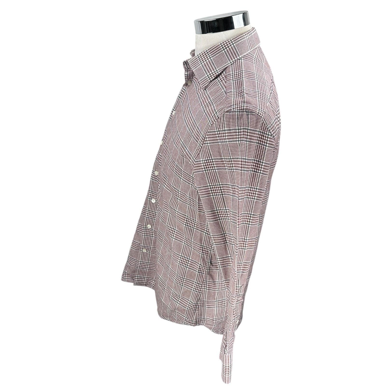 Suitsupply Suitsupply Dress Shirt Mens 15 3/4 Reddish Brown Check Size US M / EU 48-50 / 2 - 4 Thumbnail