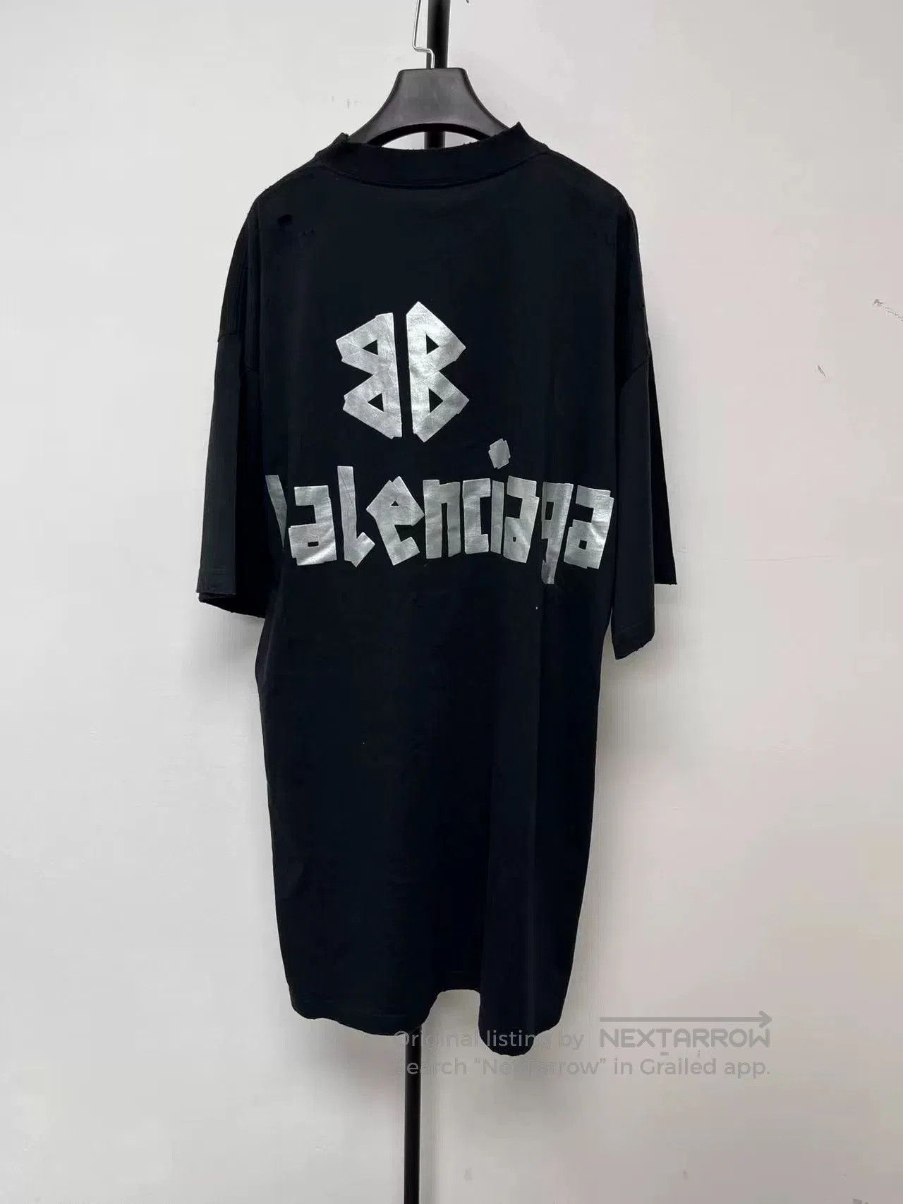 Balenciaga Balenciaga Letter Print Short Sleeve Dress. Size US 36 / EU 52 - 2 Thumbnail