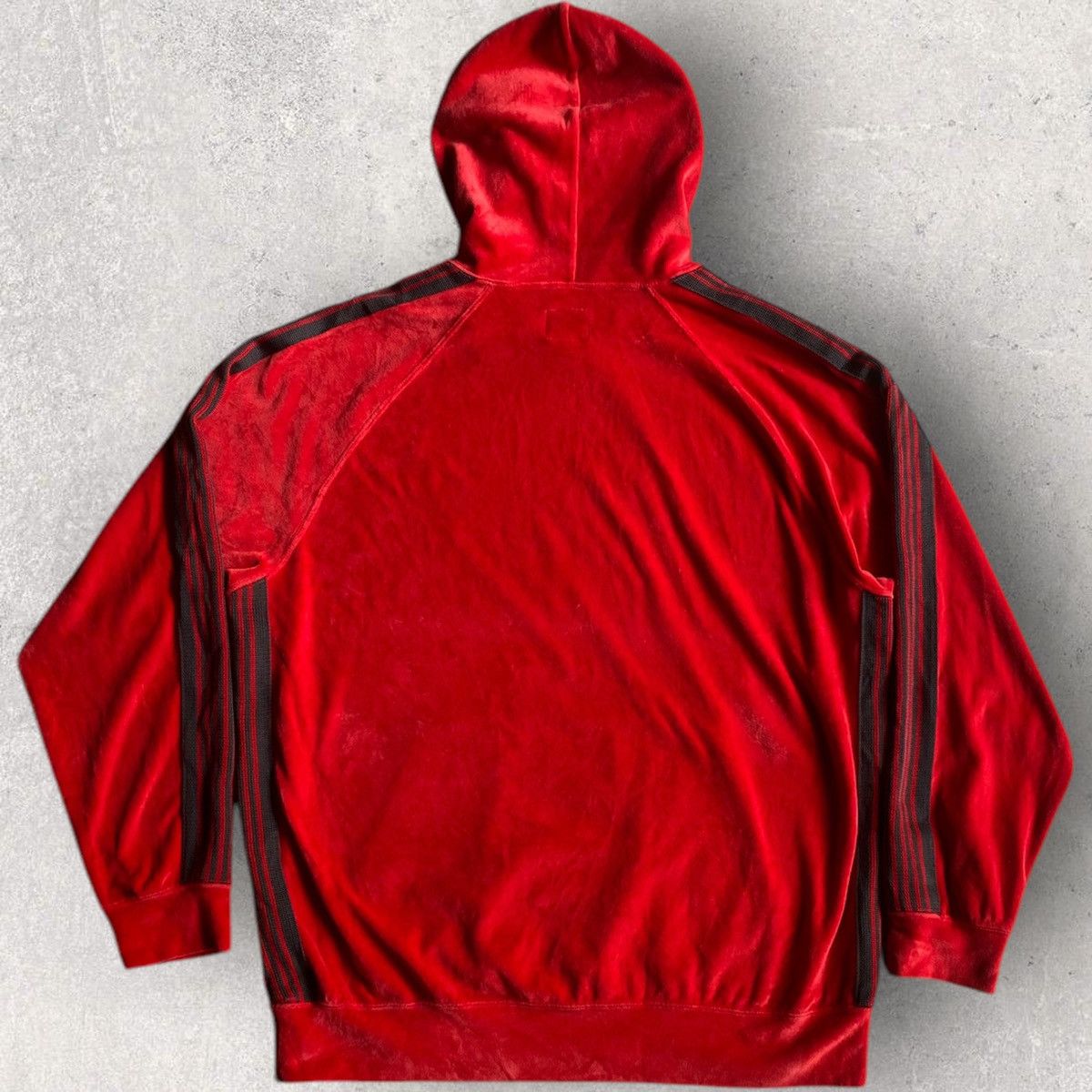 Needles Needles Red Velour Track Hoodie Size US L / EU 52-54 / 3 - 3 Thumbnail
