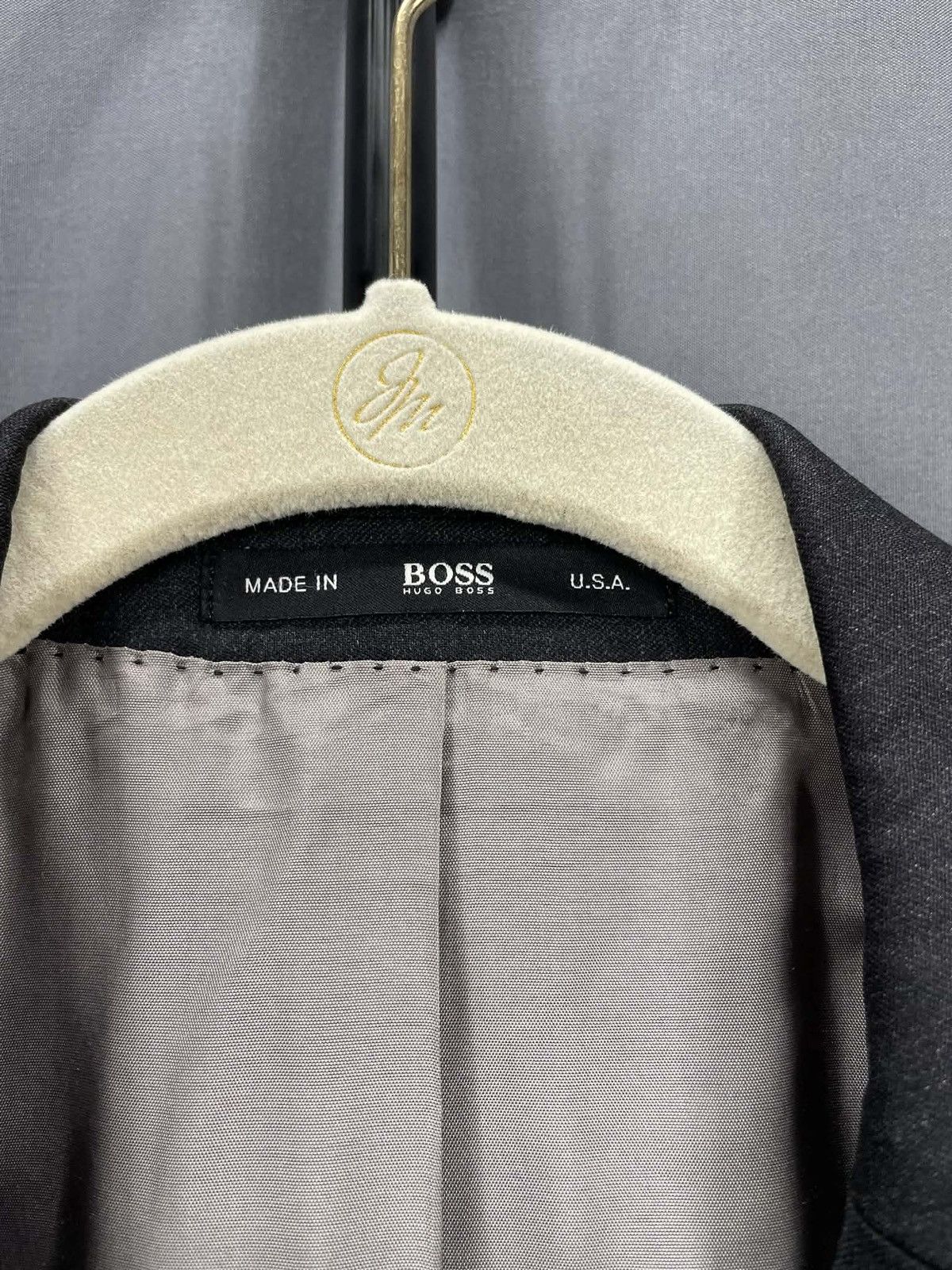 Hugo Boss Hugo Boss Nordstrom Charcoal Blazer 44 Made USA Size 44R - 7 Thumbnail