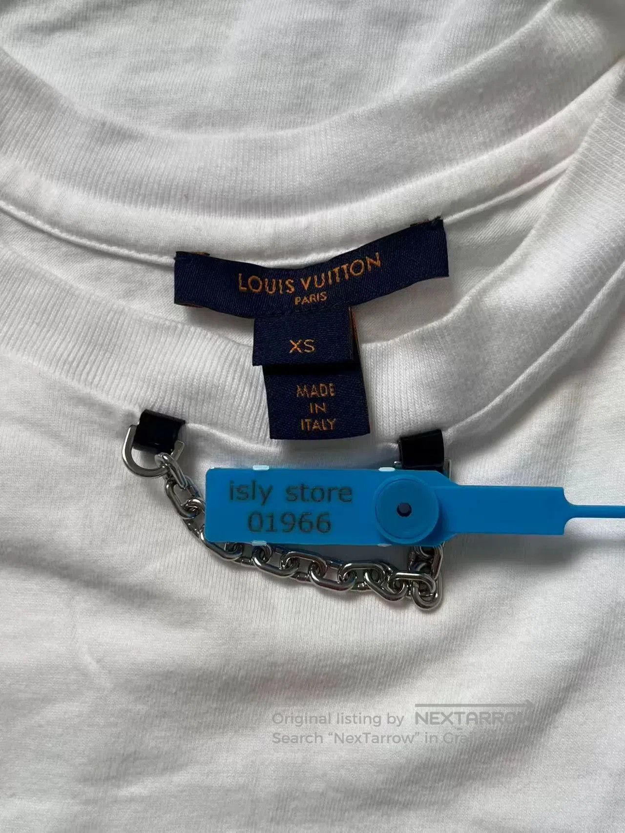Louis Vuitton louis vuitton chain decor printed short sleeve tee. Size XS / US 0-2 / IT 36-38 - 4 Thumbnail
