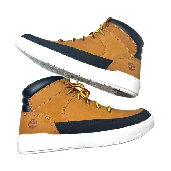 Timberland Timberland Mens Wheat Leather Seneca Bay Lace Up Mid Top Sne Size US 9.5 / EU 42-43 - 3 Thumbnail