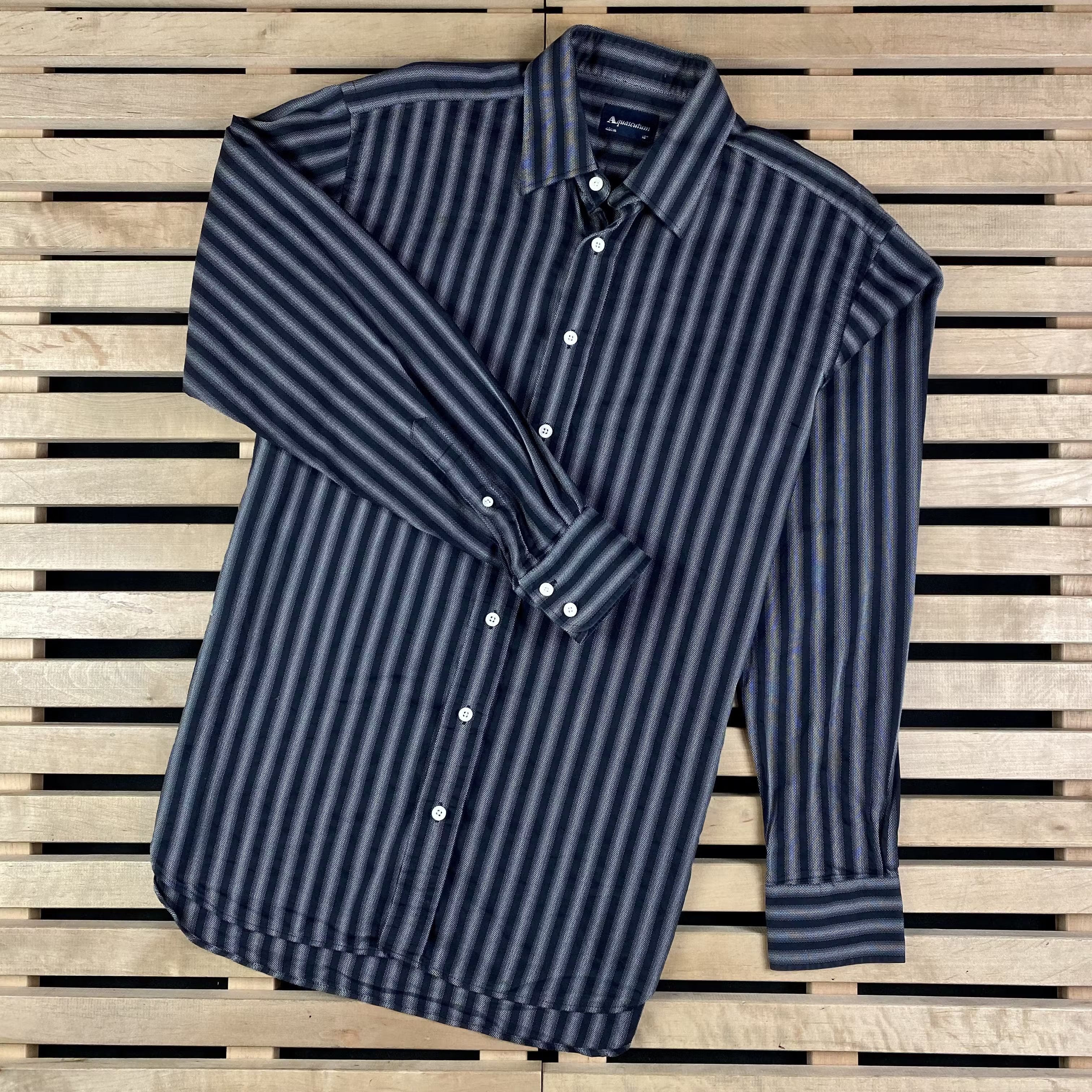 Aquascutum Mens Shirt Long Sleeve Aquascutum Size 16/40 cm Size US L / EU 52-54 / 3 - 1 Thumbnail