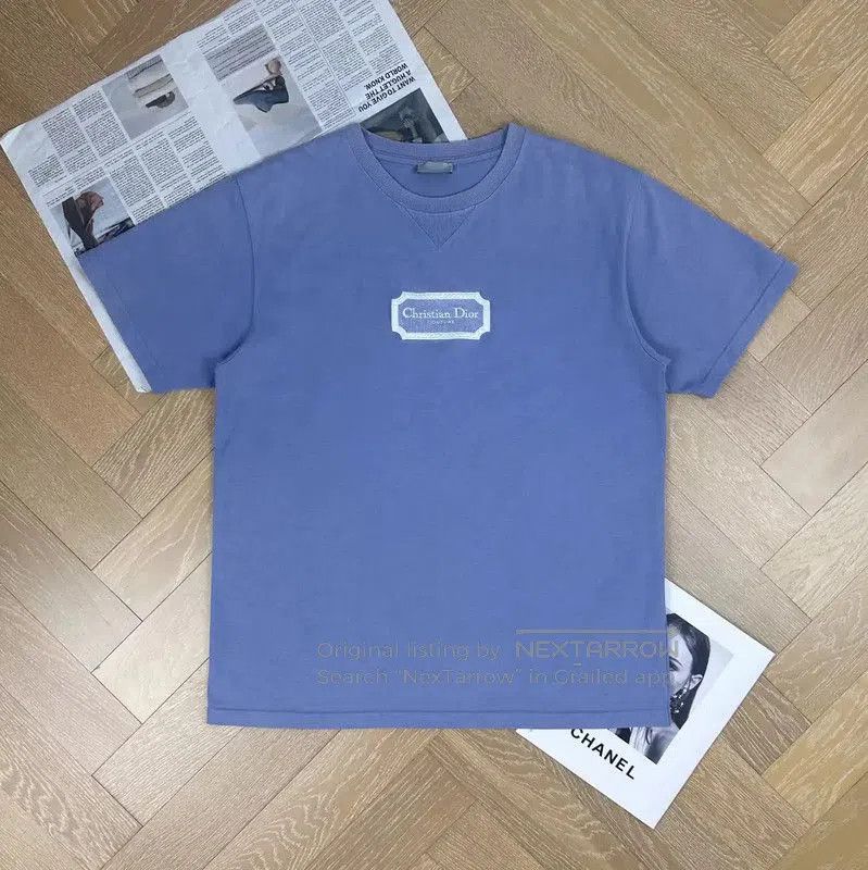 Dior Dior Men's XXL Blue Gray T-Shirt . Size US XL / EU 56 / 4 - 1 Thumbnail