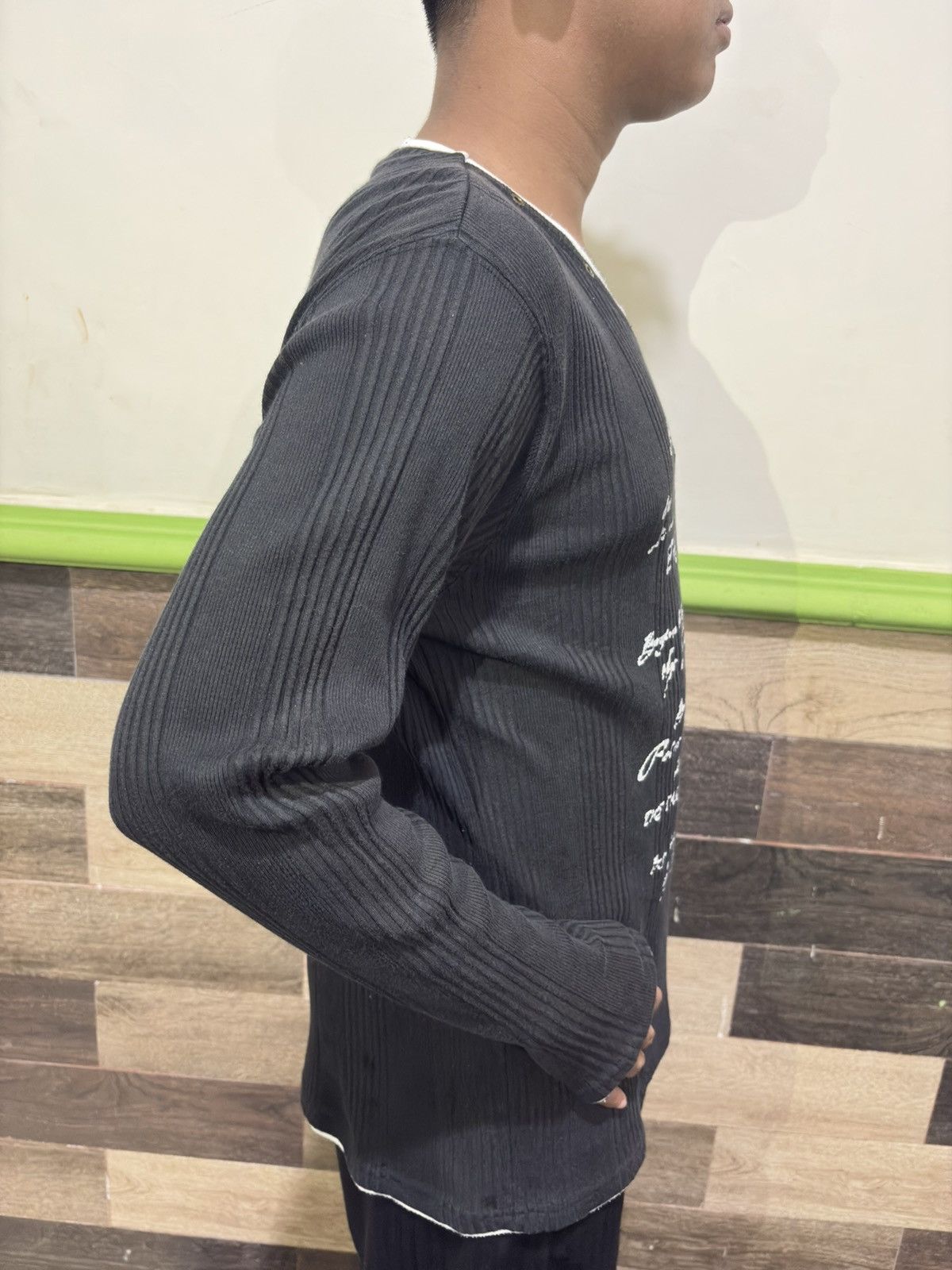 Japanese Brand Double layer longsleeve poem age core ifsixwasnine style Size US L / EU 52-54 / 3 - 5 Thumbnail
