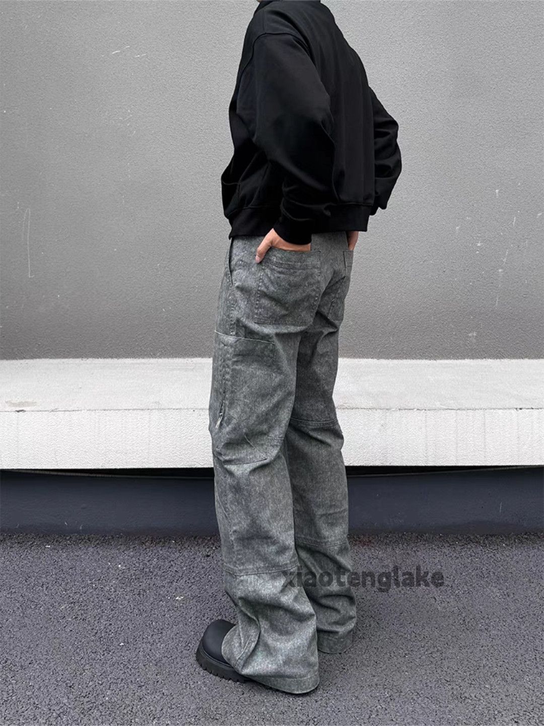 Designer × Japanese Brand × Vintage utility washed faded cleanfit yuppie flared cargo pants Size US 30 / EU 46 - 2 Thumbnail