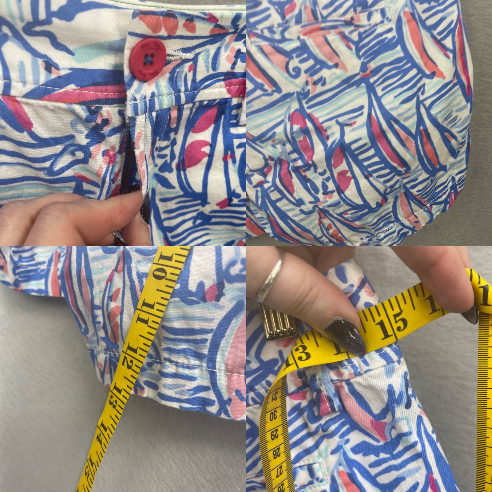 Lilly Pulitzer VINTAGE Lilly Pulitzer Callahan Shorts Womens 00 Casual Cotton Flat Front Preppy 90s Girls Size 24" / US 00 / IT 34 - 8 Thumbnail