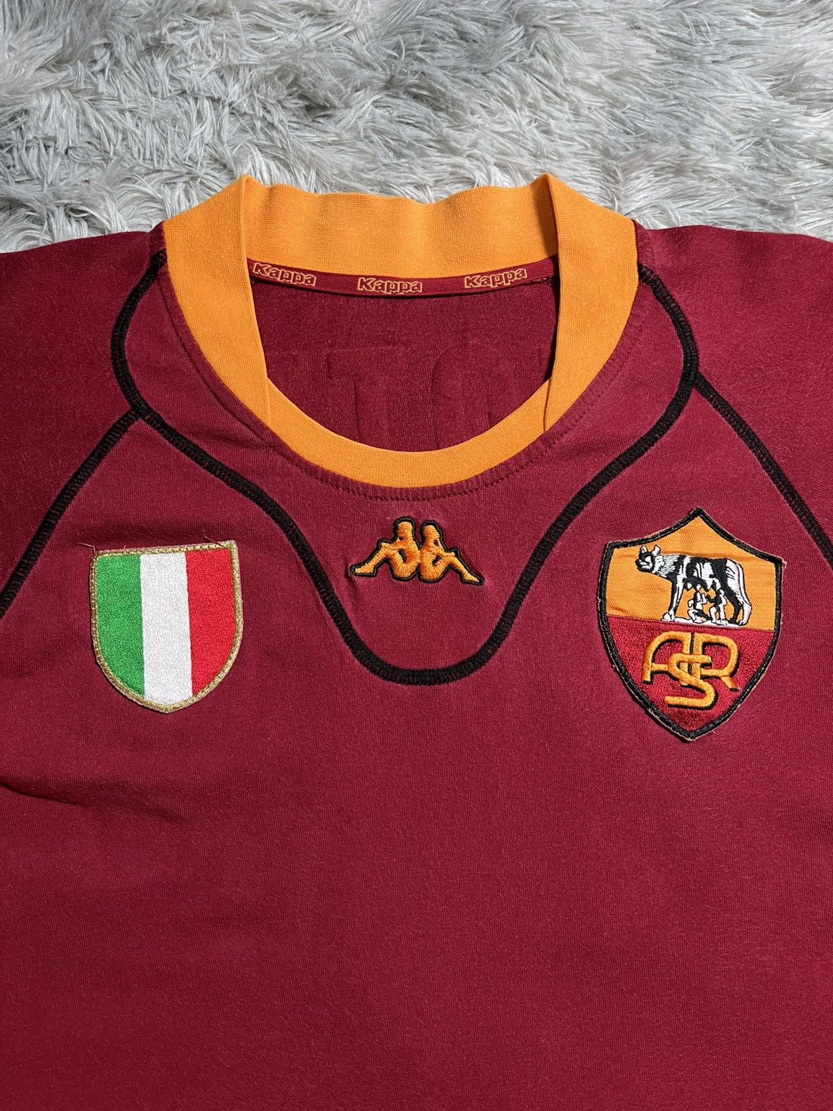 Kappa Vintage 2001/2002 As roma totti home shirt Size US L / EU 52-54 / 3 - 3 Thumbnail
