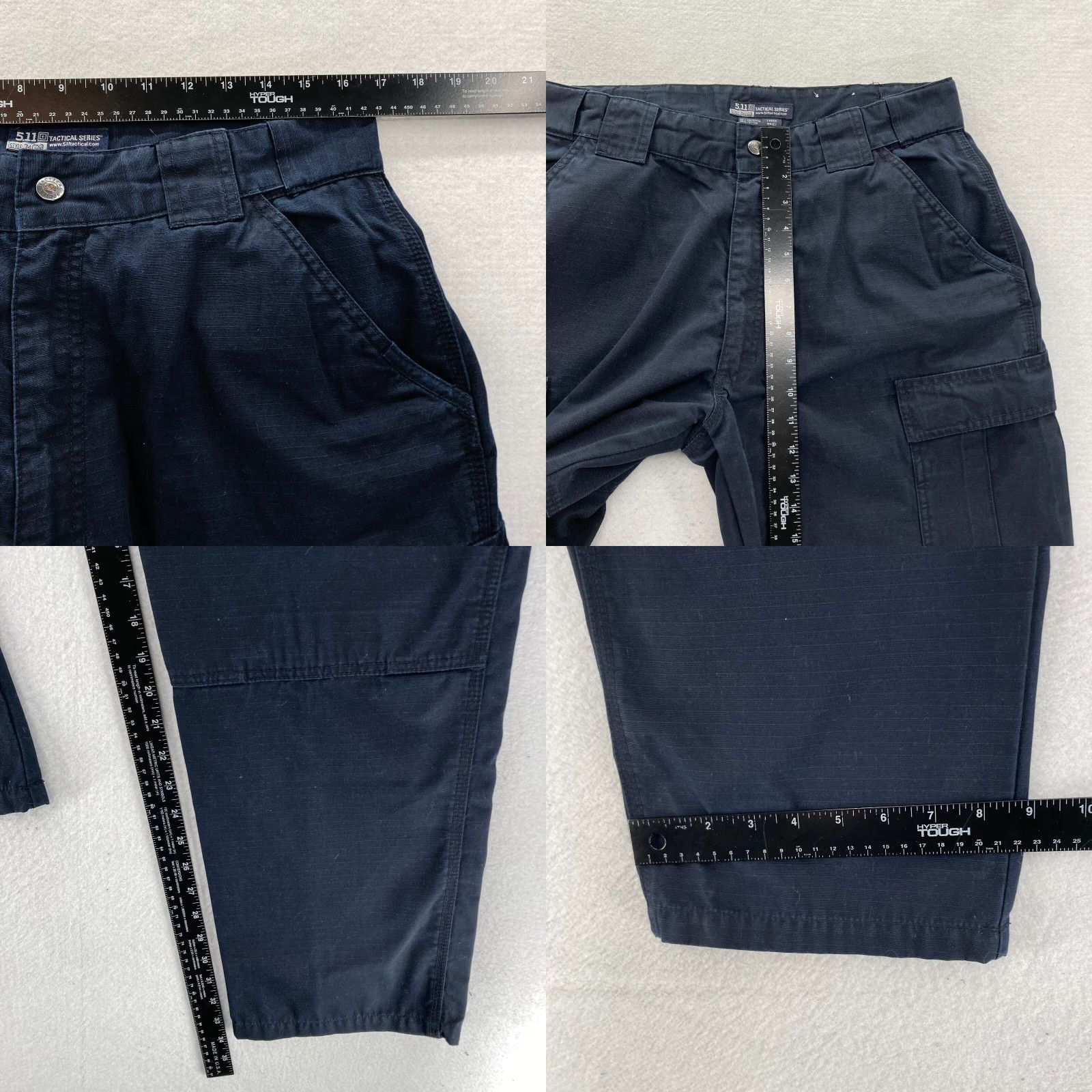 Vintage 5.11 Tactical TDU Ripstop Pants Mens Large Dark Navy Blue Double Knee Cargo Size US 33 - 8 Thumbnail