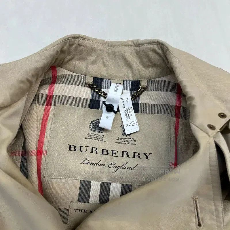 Burberry Burberry Khaki Cotton Mid-Length Women's Trench Coat. Size M / US 6-8 / IT 42-44 - 6 Thumbnail