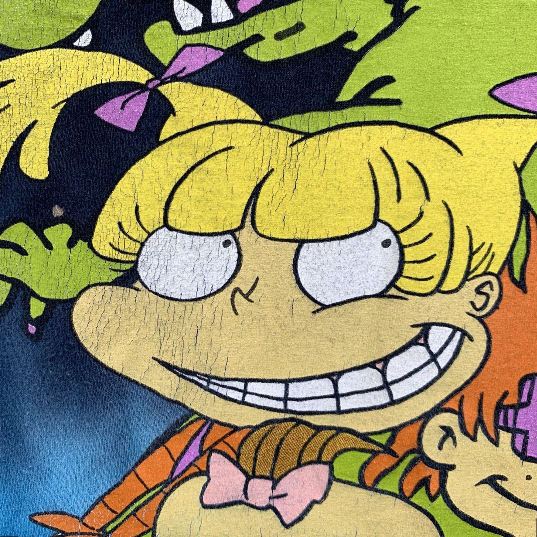 Nickelodeon VINTAGE Nickelodeon Rugrats T Shirt Mens M Blue Tie Dye Reptar Chucky Goth Punk 90s Graphic Print Mens Regular Short Sleeve Crew Neck Size US M / EU 48-50 / 2 - 6 Thumbnail