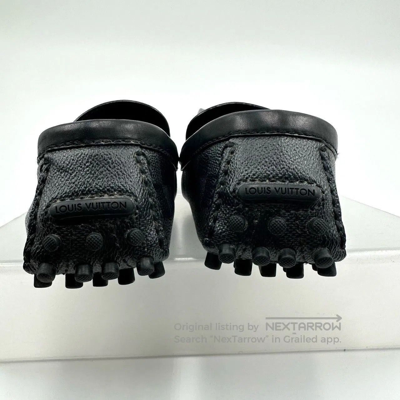 Louis Vuitton Louis Vuitton Black Gray Check Loafers. Size US 6.5 / EU 39-40 - 4 Thumbnail