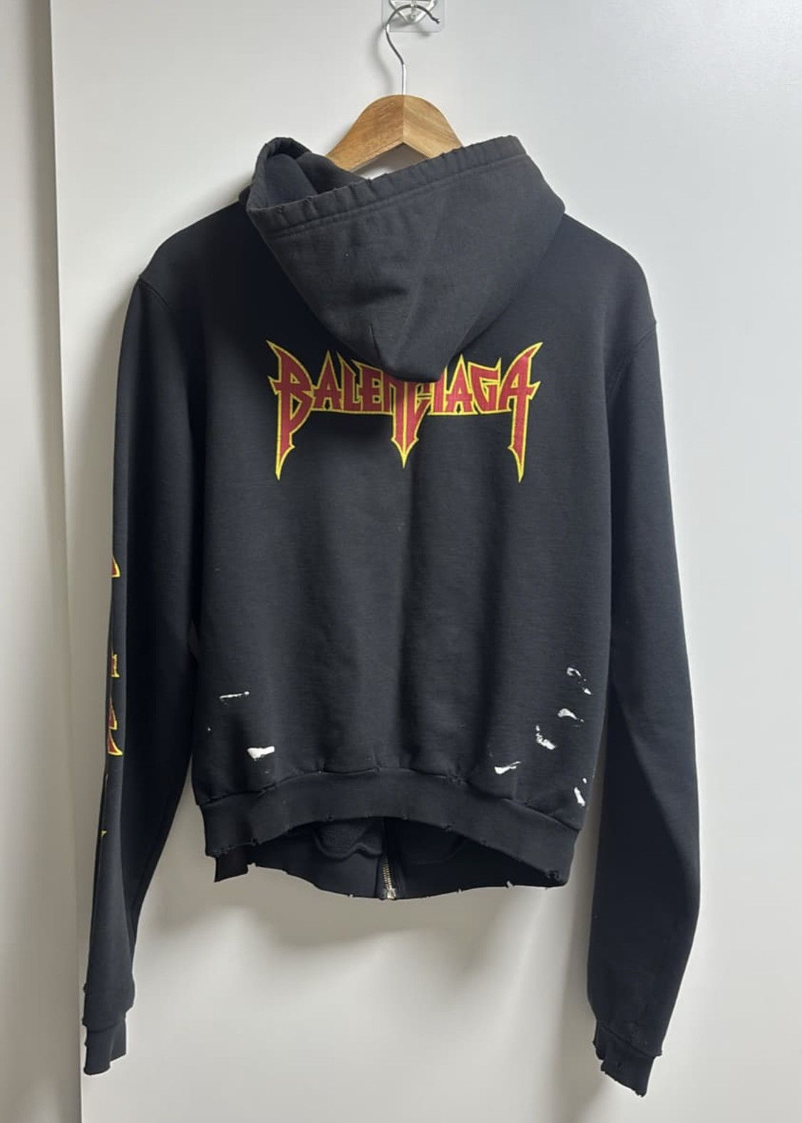 Balenciaga Balenciaga Metallica Zip Hoodie Size US S / EU 44-46 / 1 - 2 Thumbnail