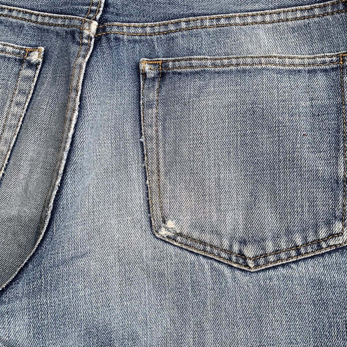Undercover × Uniqlo Vintage Y2K Faded Lightwash Distressed Jeans W31x32 Size US 31 - 13 Thumbnail
