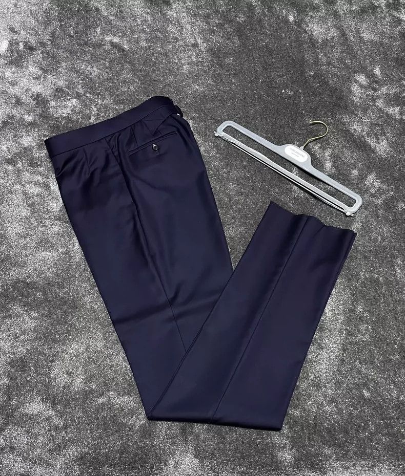 Thom Browne Thom Browne Size 1 Navy blue wool suit trousers 2503-Nexta Size US 29 - 1 Thumbnail