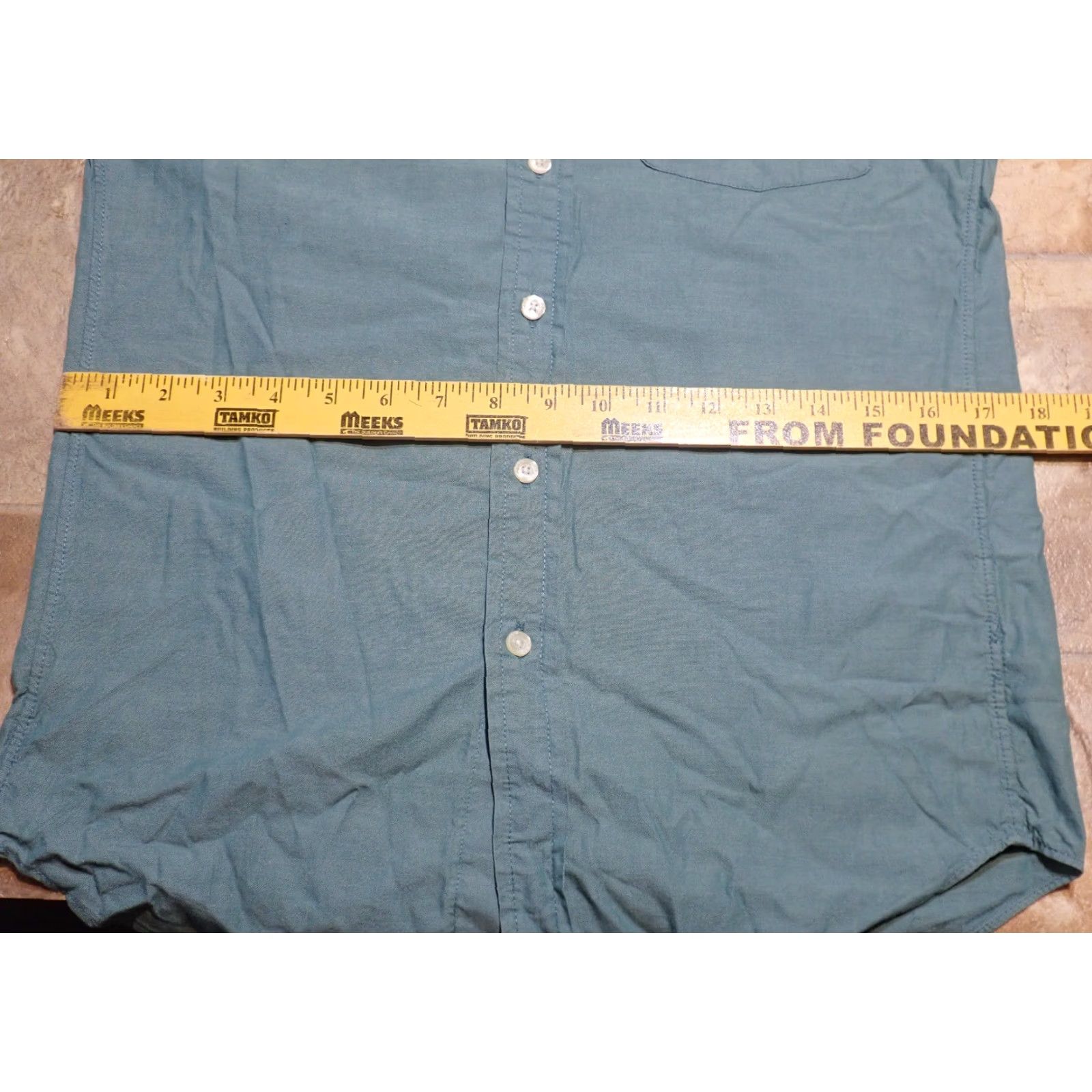 J.Crew VINTAGE J.CREW SUNWASHED SAGE GREEN Oxford Shirt Men XS Long Sleeve Button Down Retro 90s Classic College Mens Size US XS / EU 42 / 0 - 7 Thumbnail