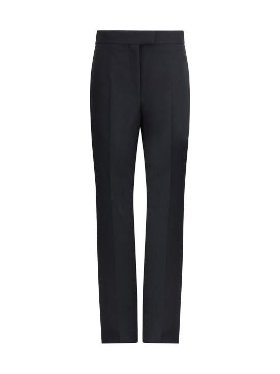 Salvatore Ferragamo SALVATORE FERRAGAMO Women Straight Pants 786955 009 BLACK Size 27" / US 4 / IT 40 - 1 Thumbnail