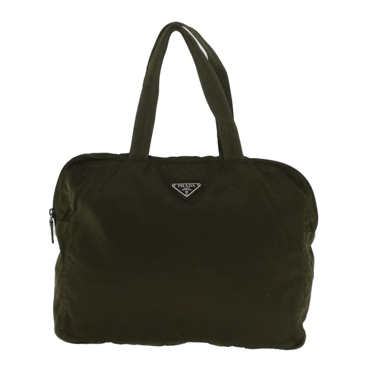 image of Prada Tessuto Handbag in Green, Women's