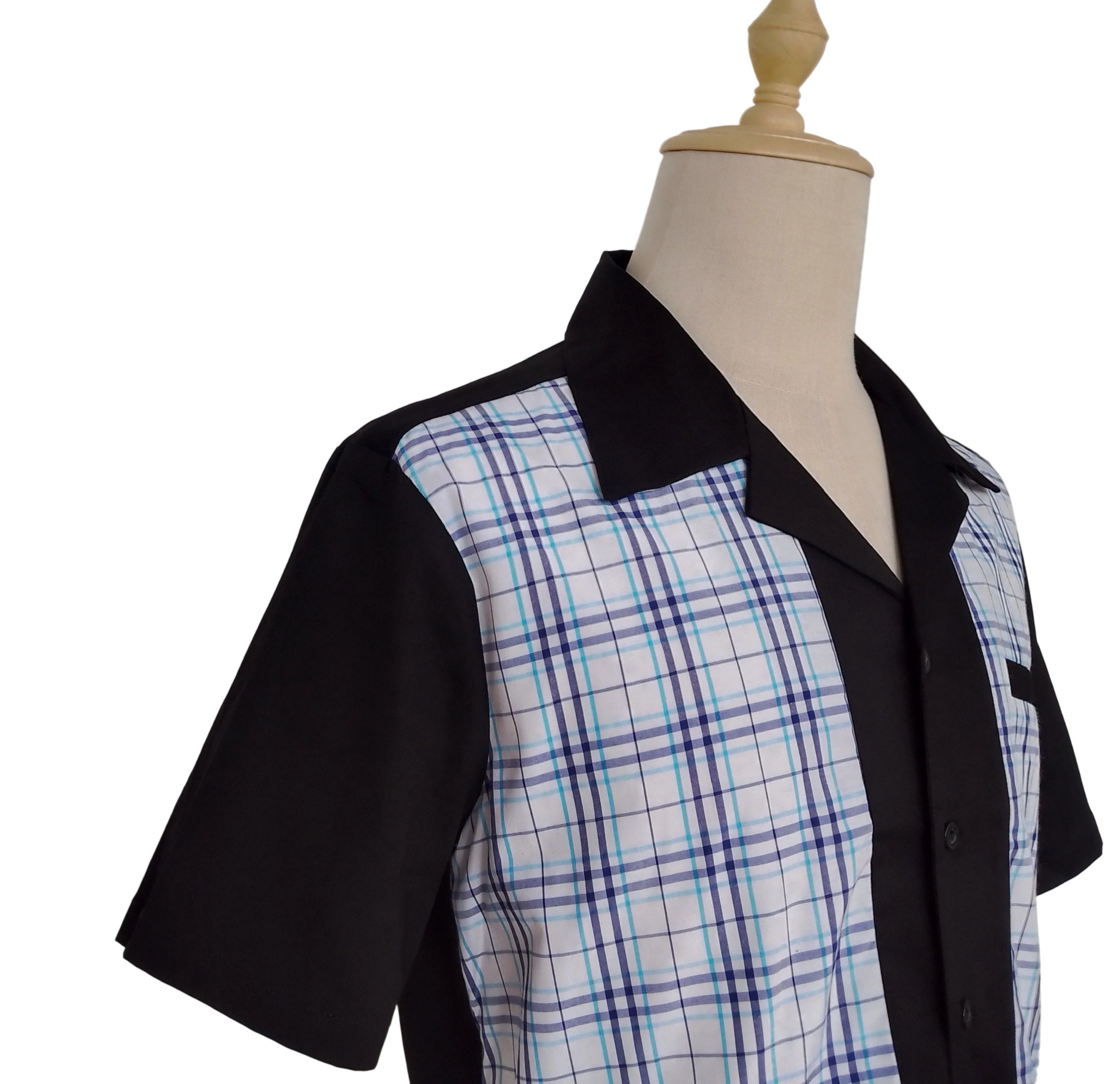 Other Men Workshirts Navy Plaid Fake Pocket Size US M / EU 48-50 / 2 - 6 Thumbnail