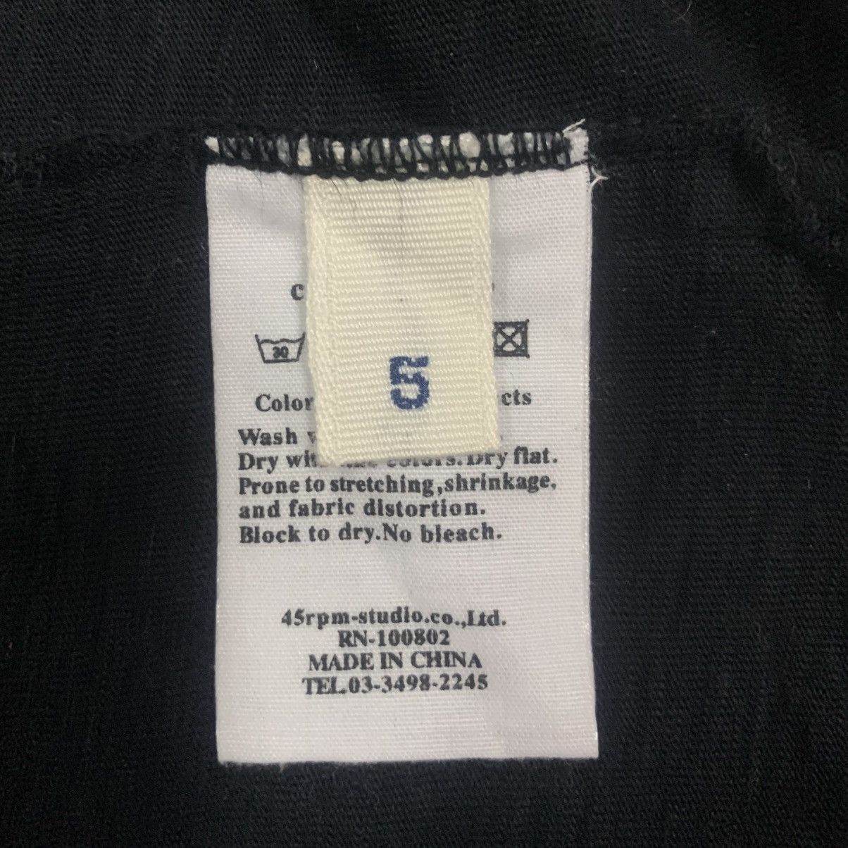 45rpm 45R Star Black Zimbabwe Cotton Polo Shirt - Size 5 Size US XL / EU 56 / 4 - 8 Thumbnail