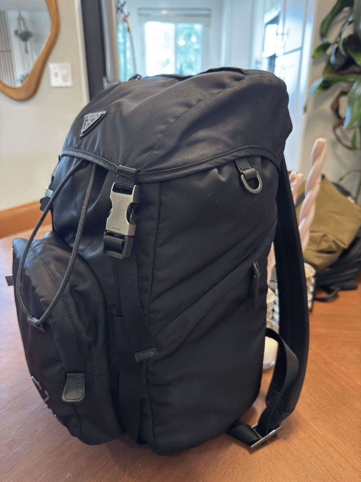 Prada Prada Re-Nylon Backpack – Black Size ONE SIZE - 1 Thumbnail