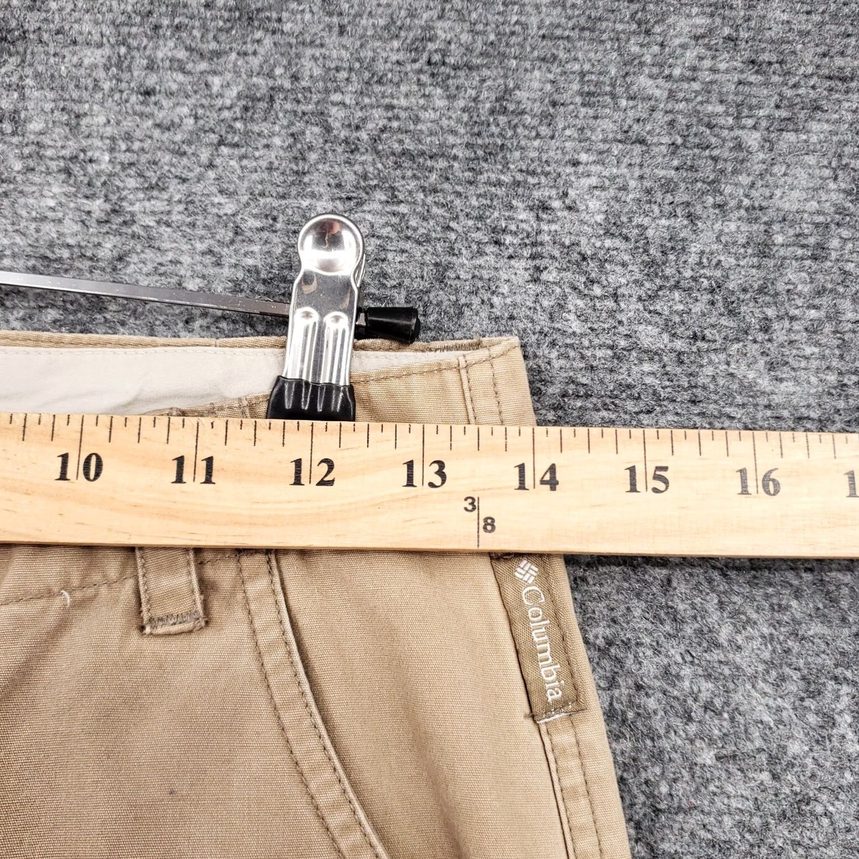Vintage Columbia Pants Womens 2P Petite Beige Capri Chino Edgewear Straight Flat Front Size 26" / US 2 / IT 38 - 7 Thumbnail