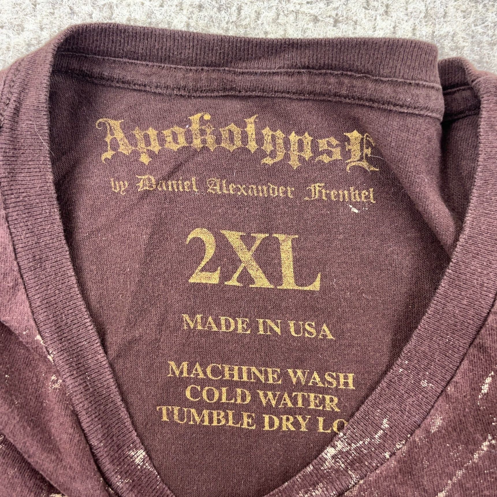 Etro Apokolypse Shirt Men XXL Brown Y2K Skull Retro Skate Grunge Punk Adult Tee Mens Size US XXL / EU 58 / 5 - 4 Thumbnail