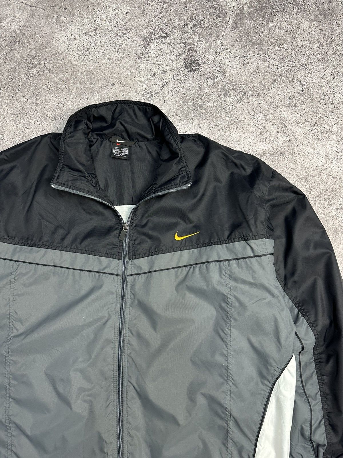 Nike × Vintage VINTAGE NIKE Y2K NYLON JACKET WINDBREAKER 90s DRILL Size US L / EU 52-54 / 3 - 4 Thumbnail