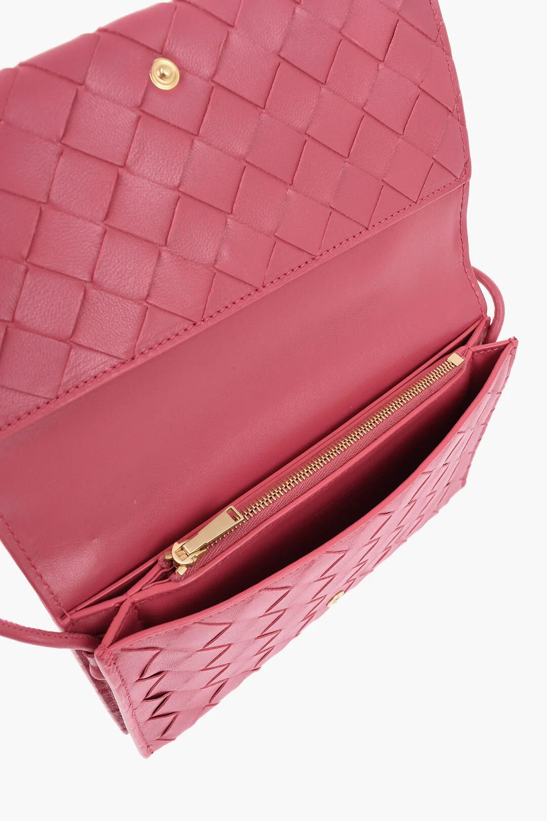 Bottega Veneta og1mm0426 Size: OS / Leather Wallet in Pink Size ONE SIZE - 4 Thumbnail