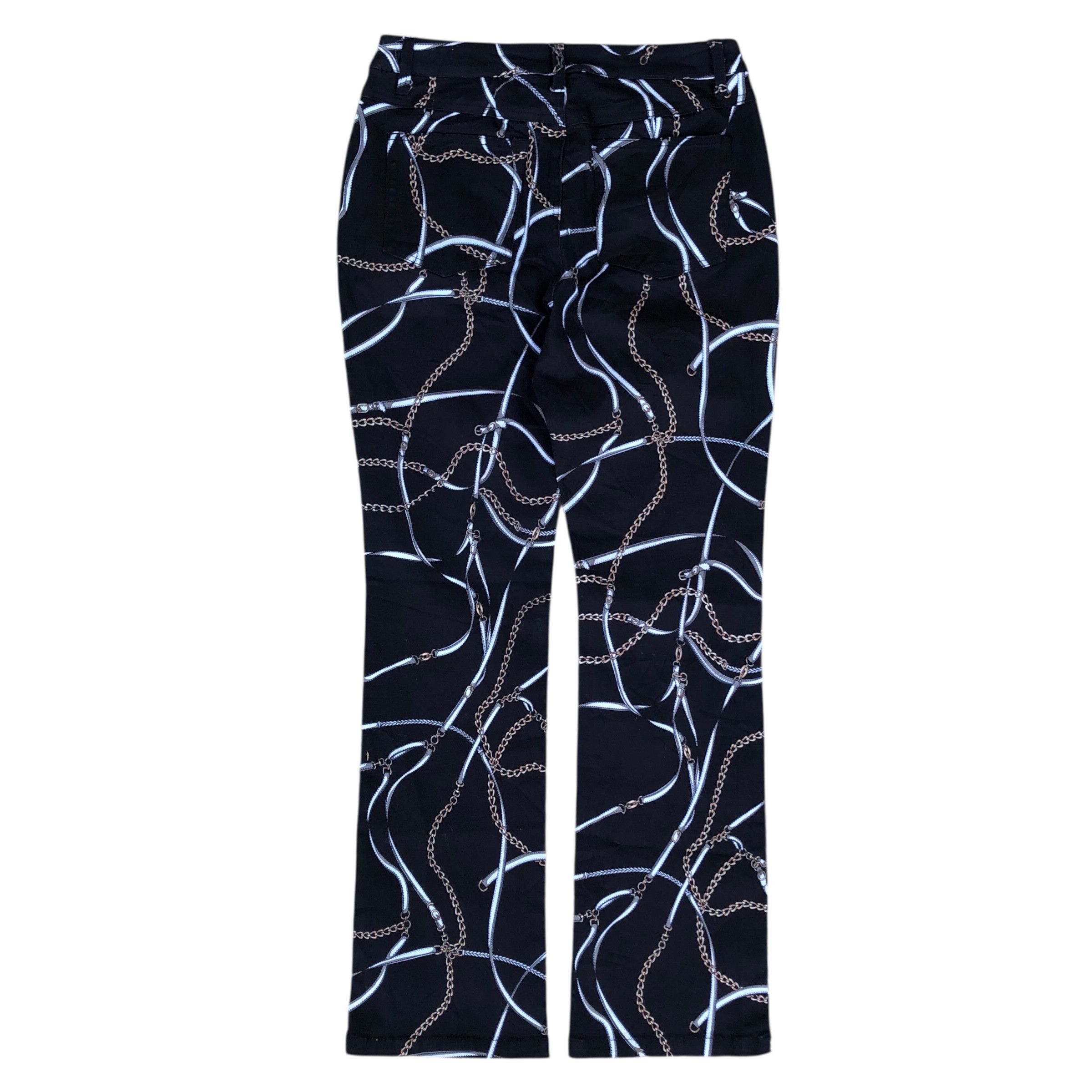 Japanese Brand Y2k Otto All Over Chain Print Size US 29 - 2 Thumbnail