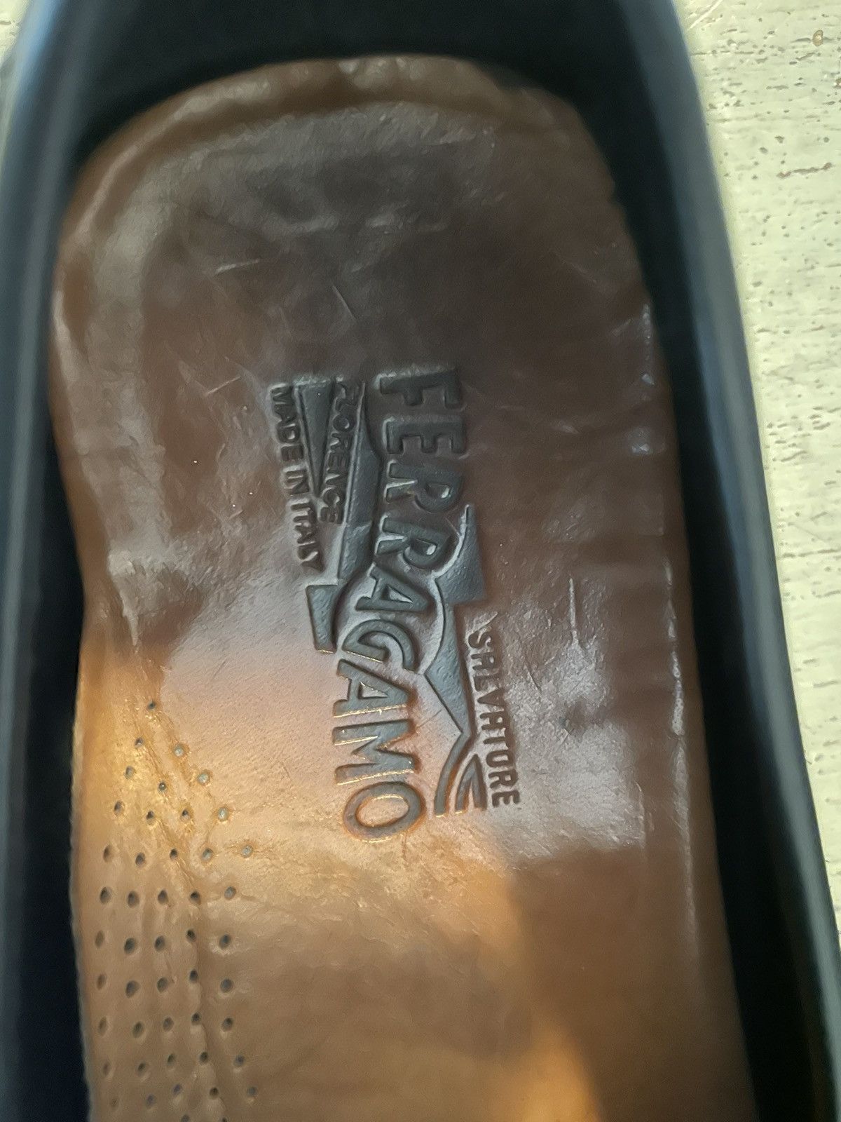Salvatore Ferragamo Parigi Gancini Leather Drivers Size US 12 / EU 45 - 6 Thumbnail