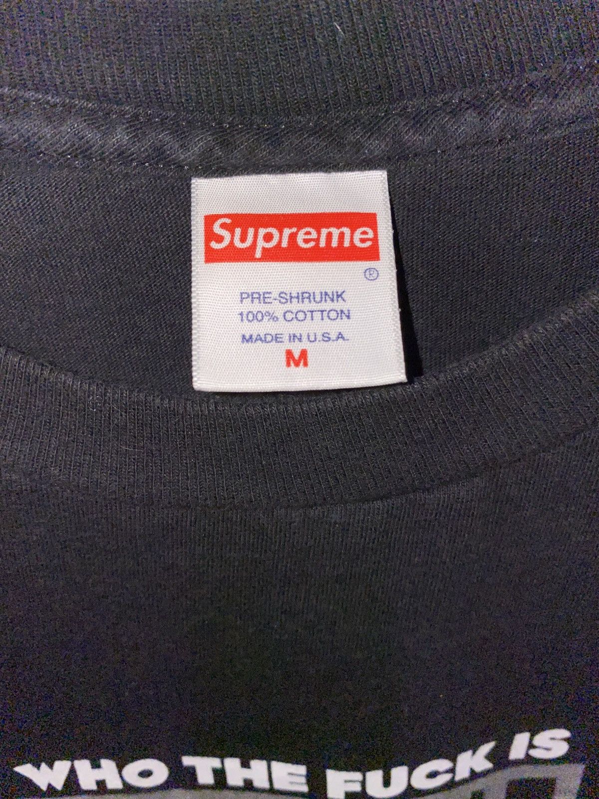 Supreme Supreme Who the fuck is supreme tee Size US M / EU 48-50 / 2 - 3 Thumbnail
