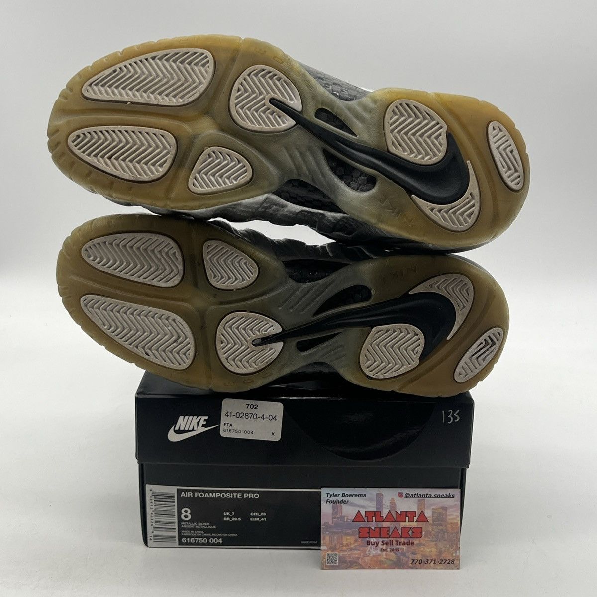 Nike Air Foamposite pro silver surfer Size US 8 / EU 41 - 8 Thumbnail