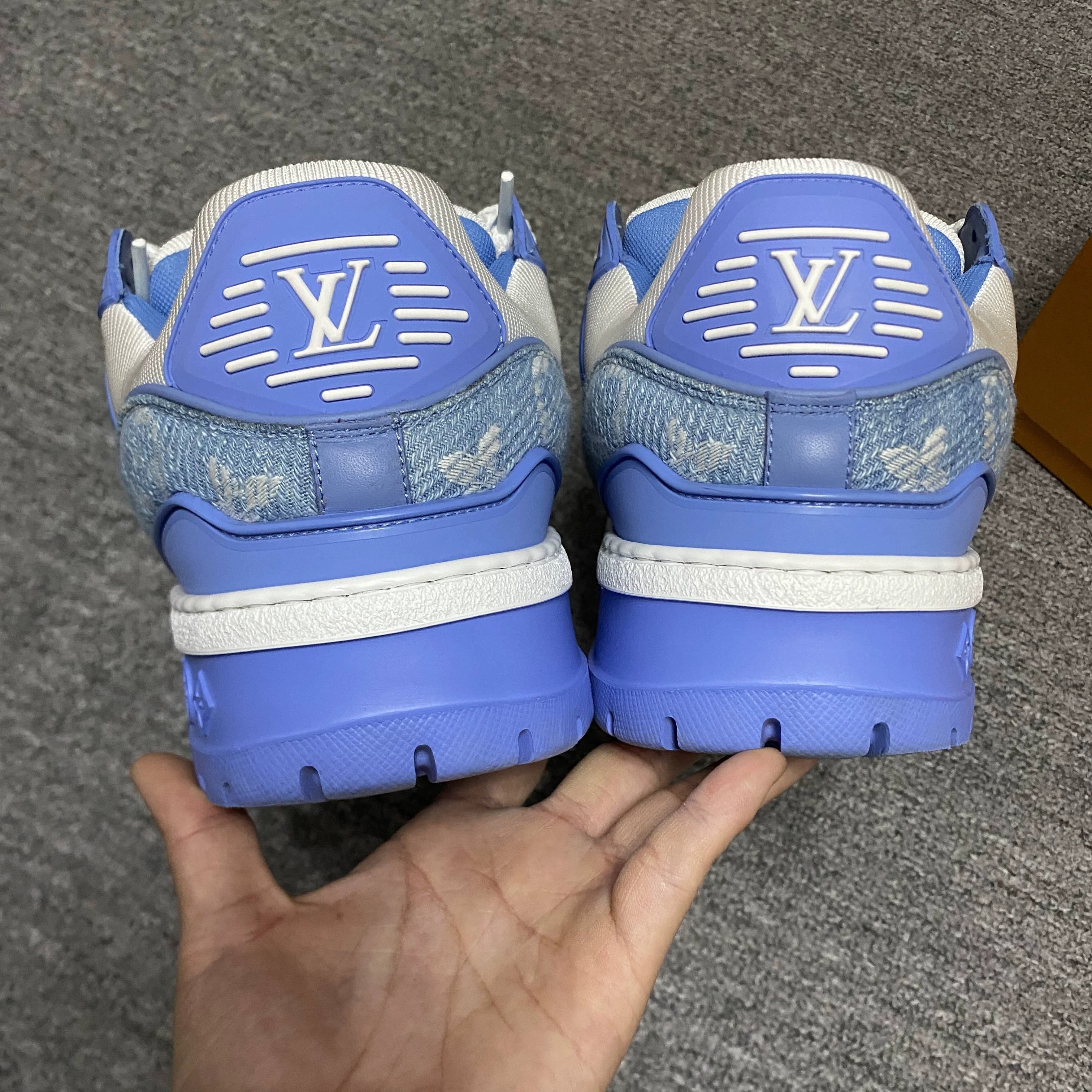 Louis Vuitton LV Trainer Maxi Denim Puff Sneaker EUR 37.5 Size US 7 / IT 37 - 6 Thumbnail