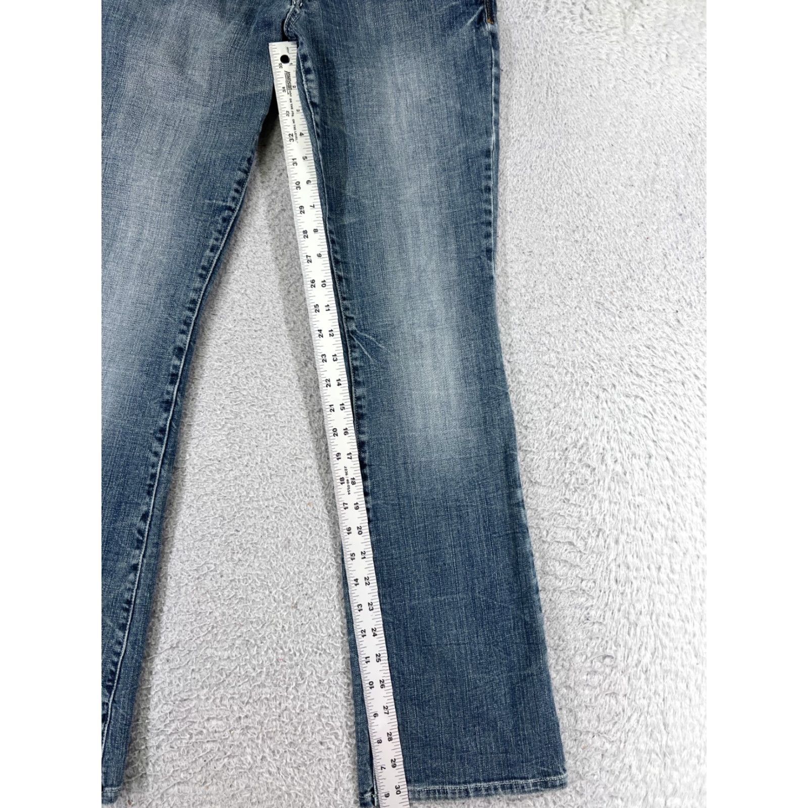 Vintage Maurices Jeans Women Blue Denim 26 30 Bootcut 5-Pocket Regular Low Rise Cotton Blend Size 27" / US 4 / IT 40 - 7 Thumbnail