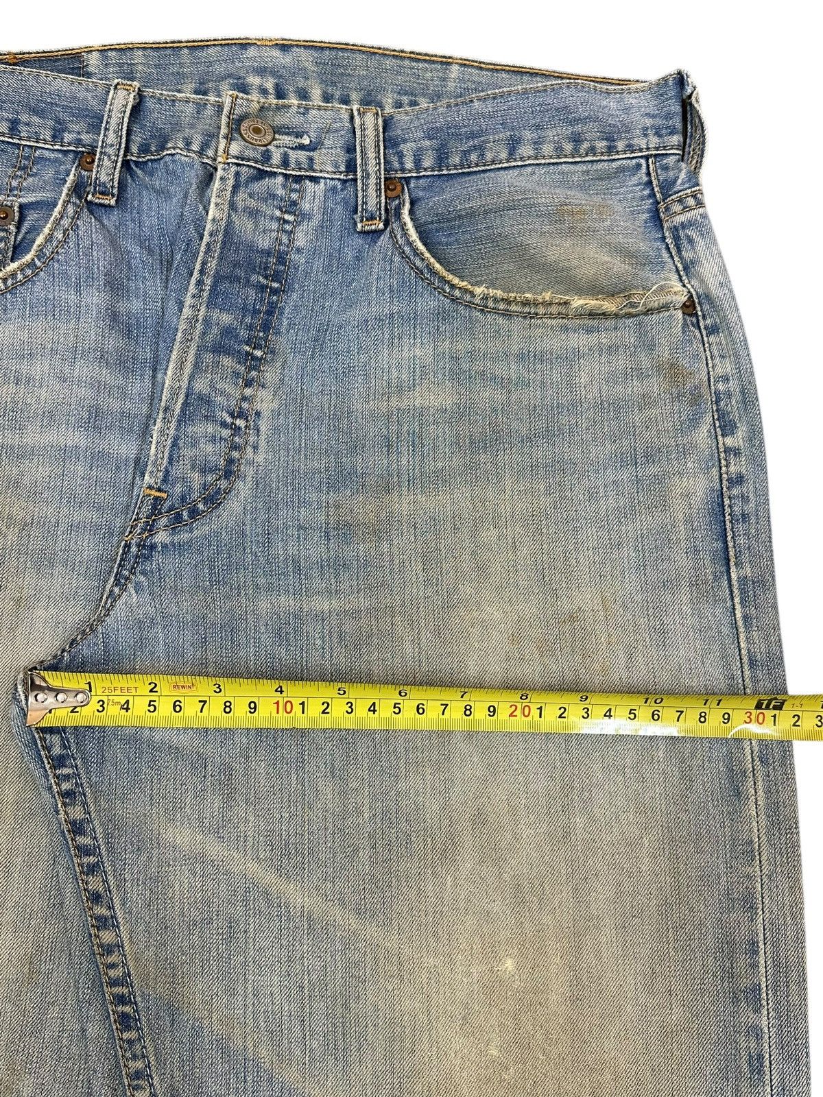 Levi's Vintage 90s Levis 501 Mud Faded Wash Distressed Baggy Jeans Size US 32 / EU 48 - 15 Thumbnail
