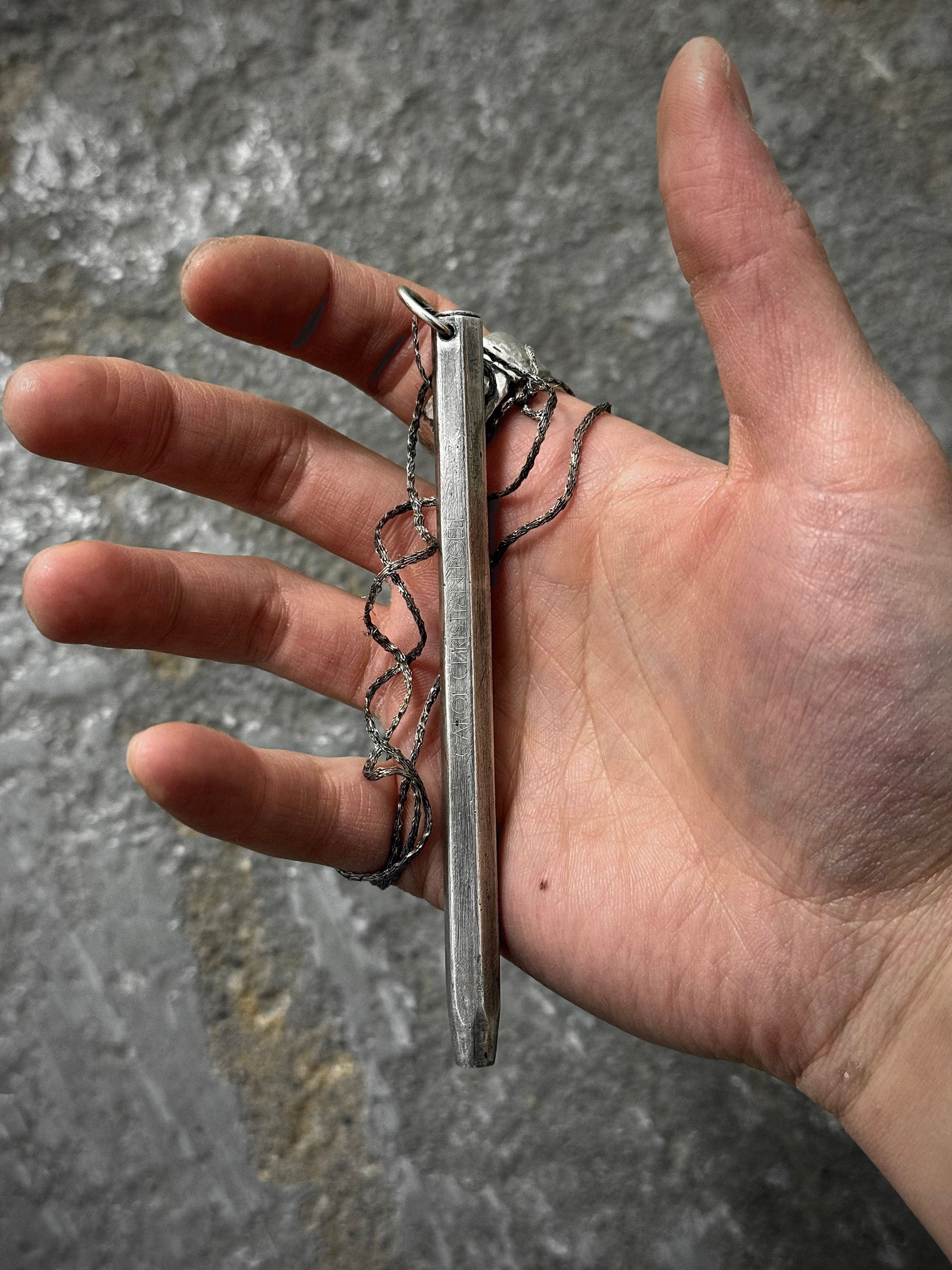 Carol Christian Poell Carol Christian Poell 'MM/2337' .925 Silver Bic Pen Necklace Size ONE SIZE - 6 Thumbnail