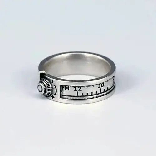 Jewelry Silver Measuring Ruler Resizable Ring Size ONE SIZE - 1 Thumbnail