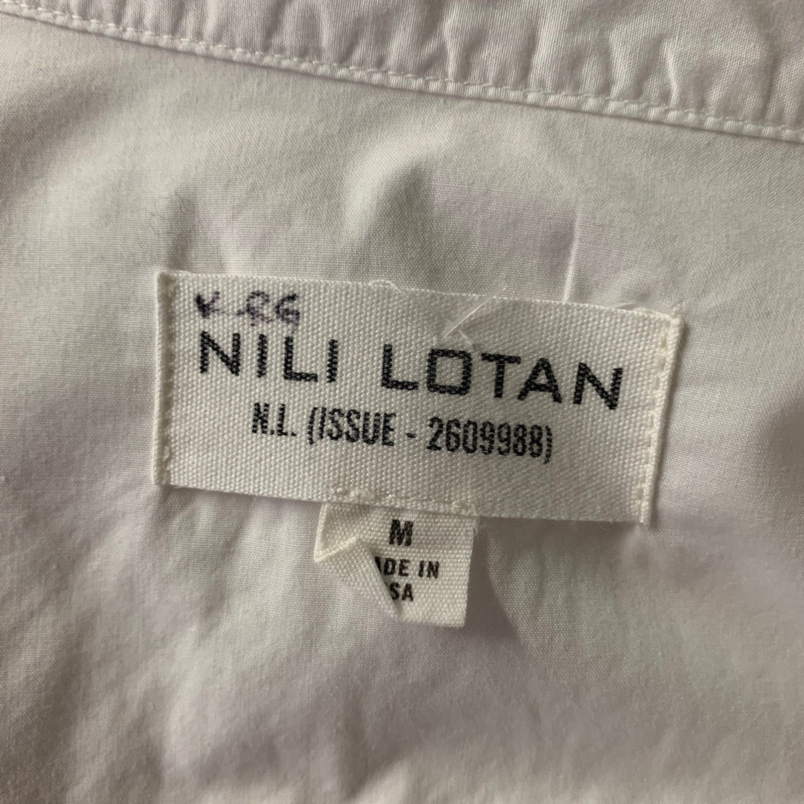 Nili Lotan NILI LOTAN Size M White Cotton Relaxed Fit Shirt Size M / US 6-8 / IT 42-44 - 6 Thumbnail