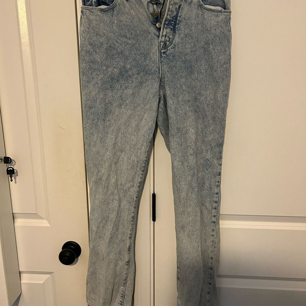 Good American Good American High Rise Light Denim Jeans Size 30" / US 8 / IT 44 - 1 Thumbnail