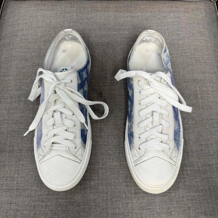 Louis Vuitton Louis Vuitton Tattoo Logo Sneakers in Blue and White -2508 Size US 9 / EU 42 - 6 Thumbnail