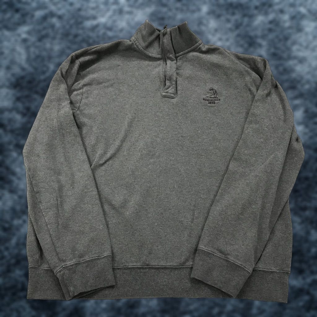 Polo Ralph Lauren Polo Ralph Lauren Pinehurst Golf Sweater Mens Large Gray 1/4 Zip Logo Knit Mock Neck Pullover Country of Origin China Size US L / EU 52-54 / 3 - 1 Thumbnail