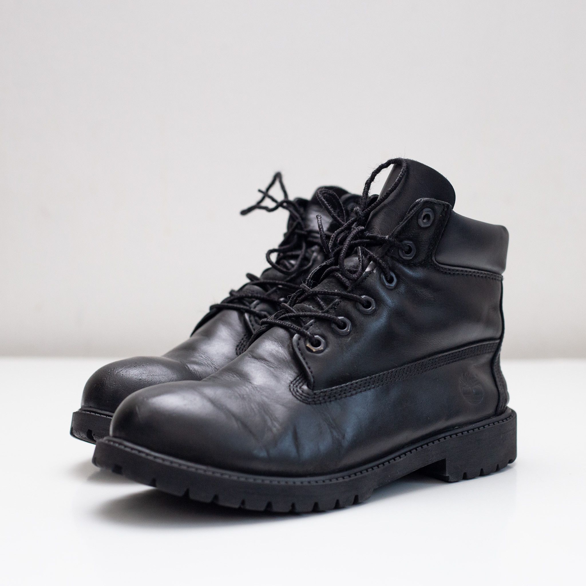 Timberland Timberland Unisex Black Leather Winter Waterproof Boots Size US 6.5 / IT 36.5 - 1 Thumbnail