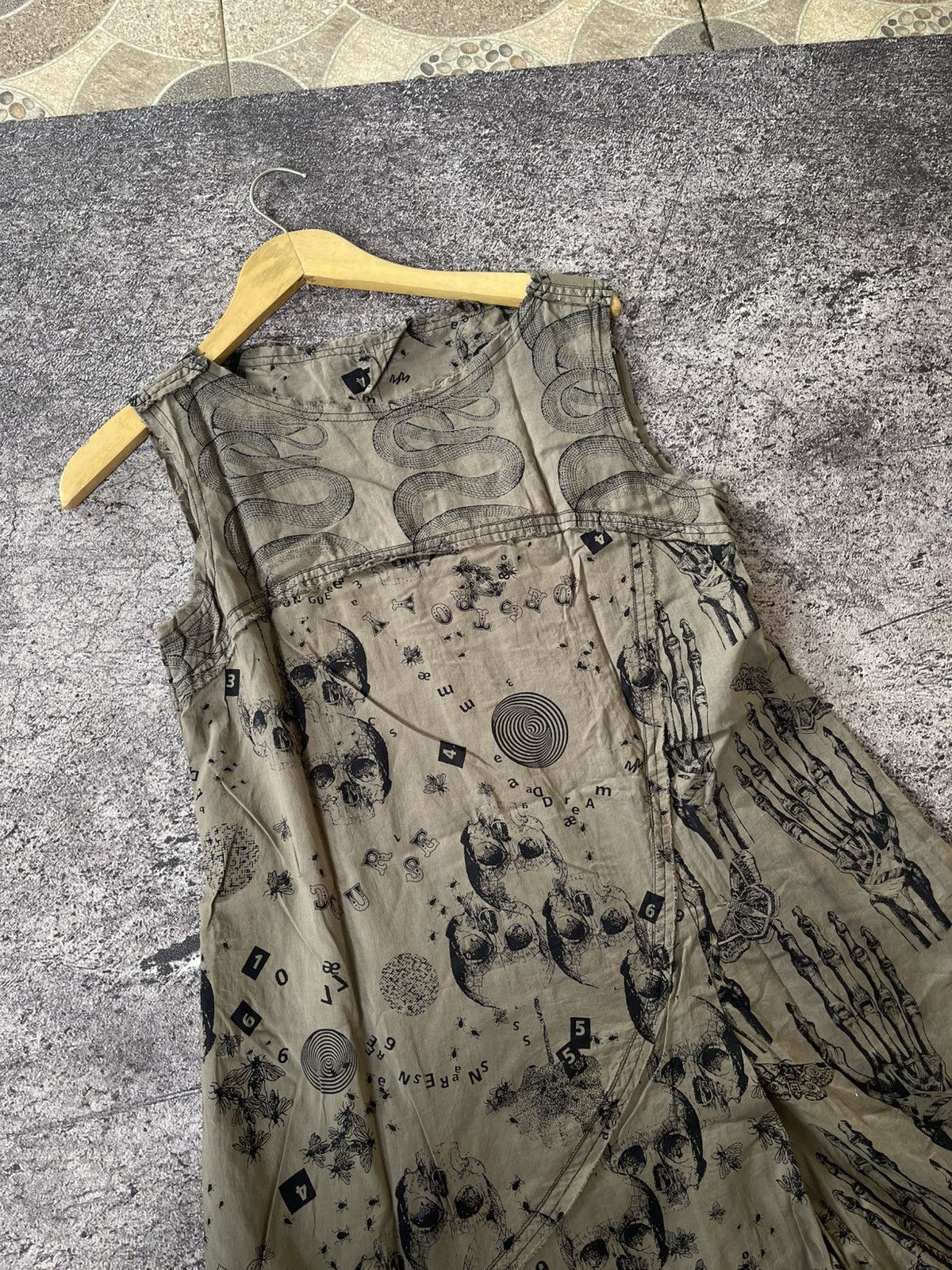 Hysteric Glamour HYSTERIC GLAMOUR SNAKE SKULL SLEEVESS DRES Size M / US 6-8 / IT 42-44 - 6 Thumbnail