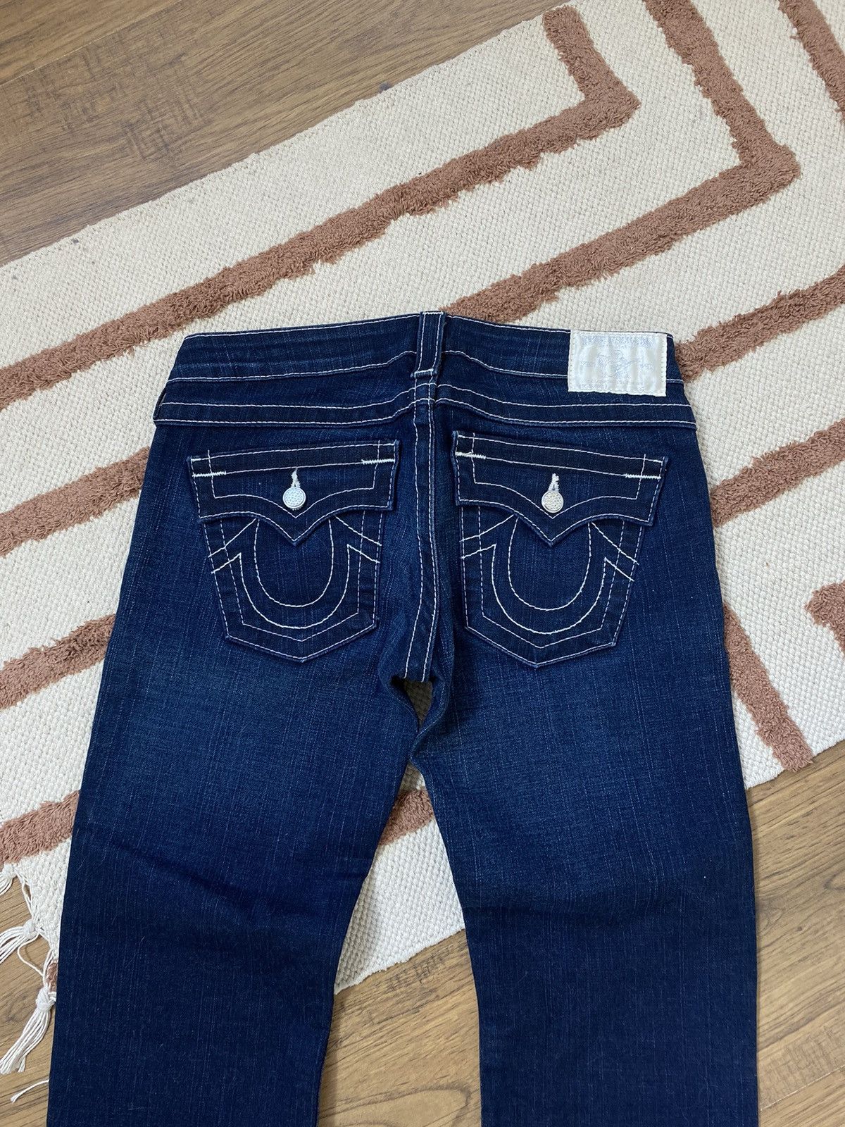 True Religion TRUE RELIGION DENIM CONTRAST STITCH PANTS Size 29" - 5 Thumbnail
